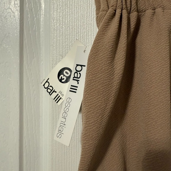 Bar III Trendy Plus Size Paperbag-Waist Jogger Dress Pants Warm Ginger 1X NWT - Picture 7 of 11